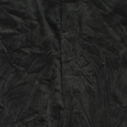 Marks and Spencer Mens Green Cotton Trousers Size 40 in L29 in Regular Zip