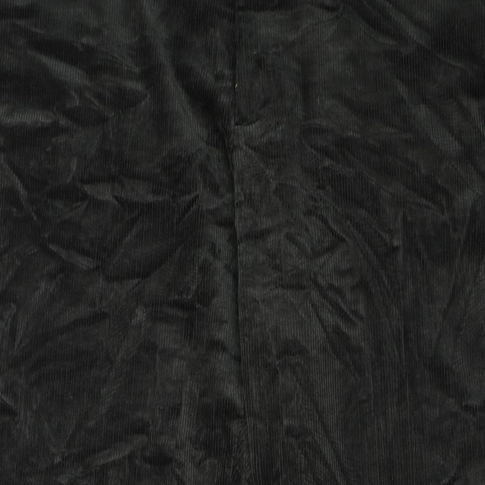 Marks and Spencer Mens Green Cotton Trousers Size 40 in L29 in Regular Zip