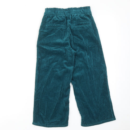 Marks and Spencer Boys Blue Cotton Jogger Trousers Size 7-8 Years Regular Pullover