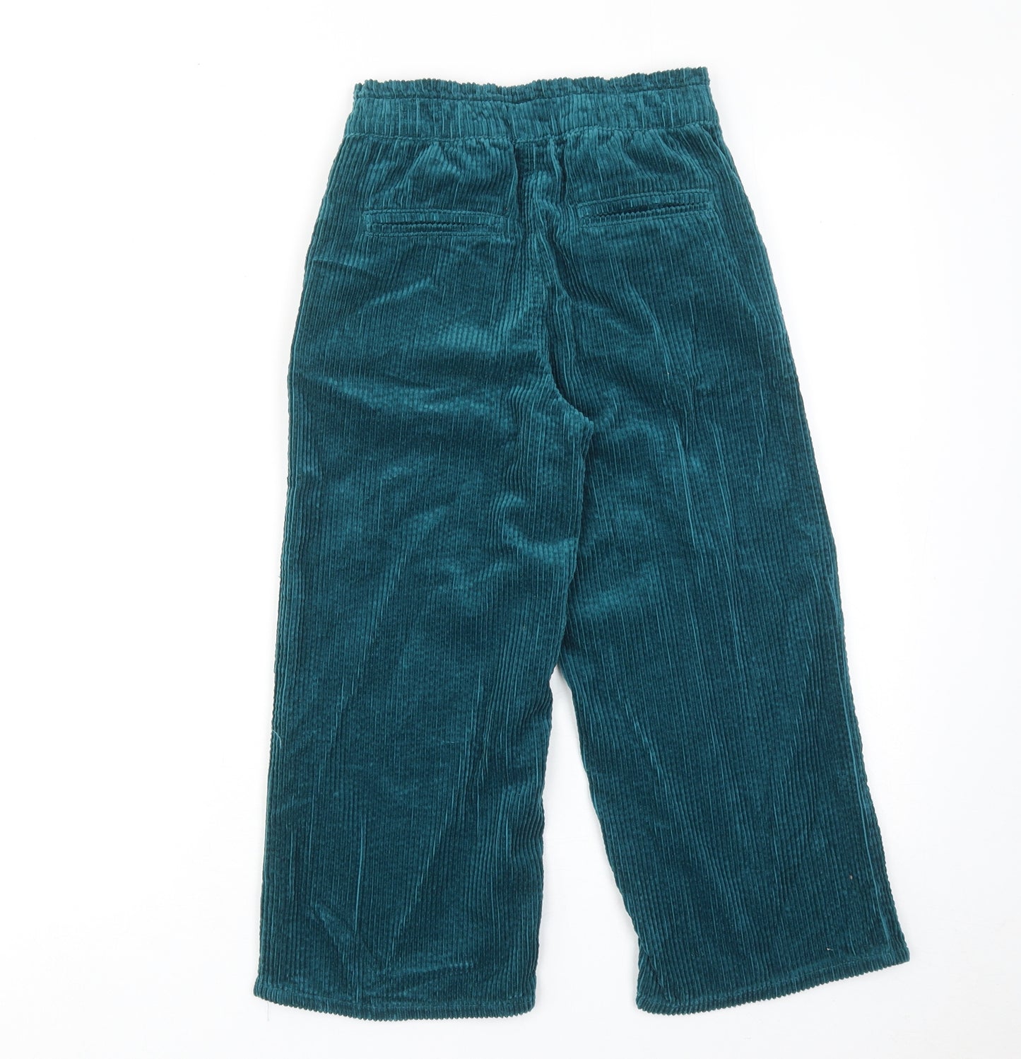 Marks and Spencer Boys Blue Cotton Jogger Trousers Size 7-8 Years Regular Pullover