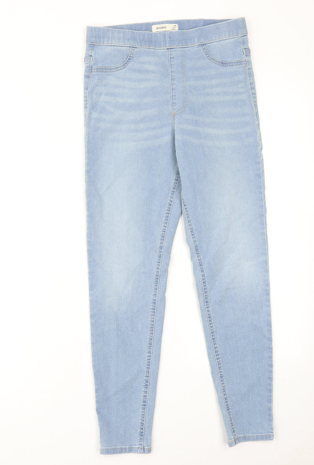 Marks and Spencer Womens Blue Cotton Jegging Jeans Size 10 Regular