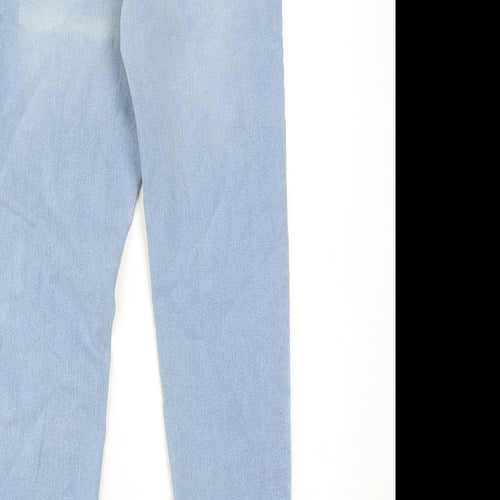 Marks and Spencer Womens Blue Cotton Jegging Jeans Size 10 Regular