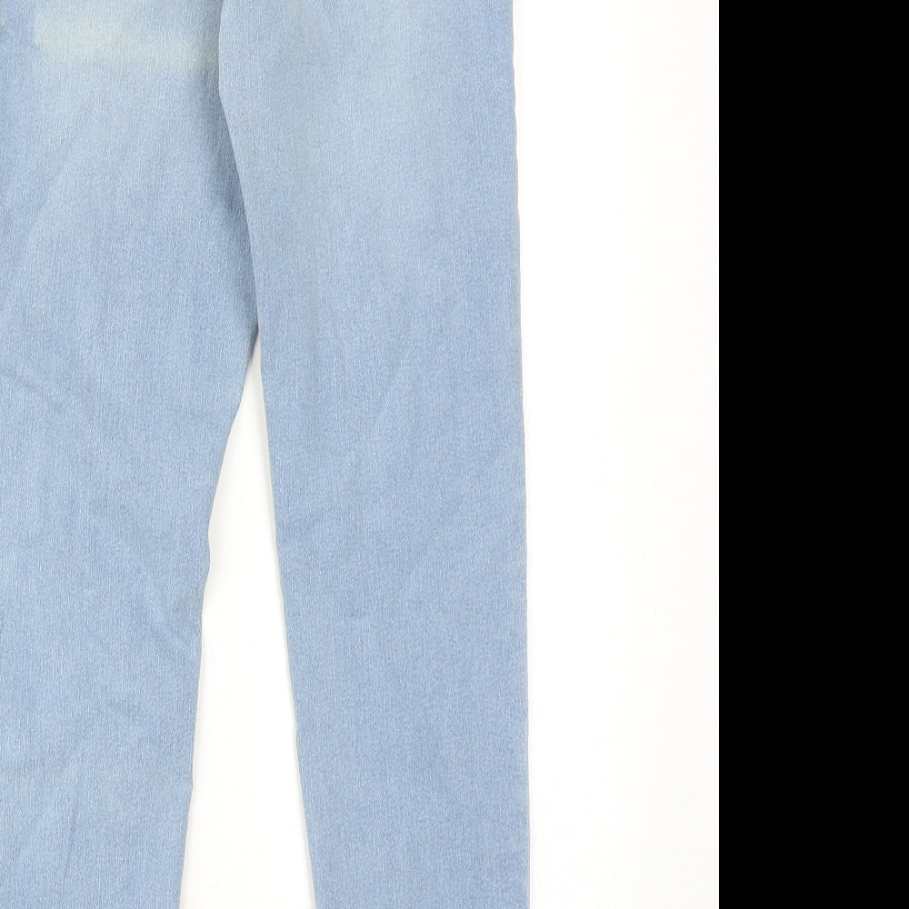 Marks and Spencer Womens Blue Cotton Jegging Jeans Size 10 Regular
