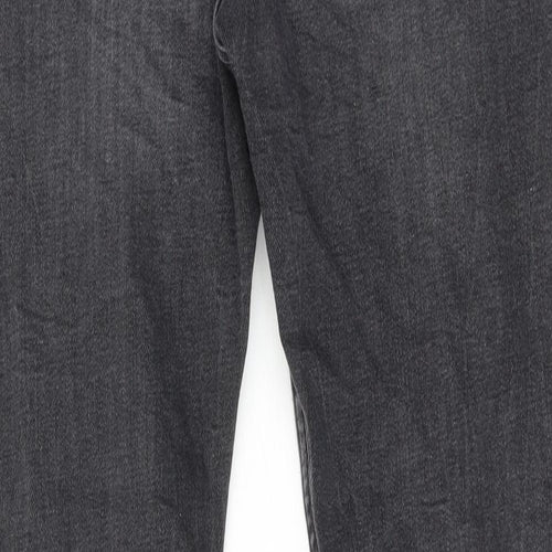 Zara Mens Grey Cotton Skinny Jeans Size 32 in Regular Button