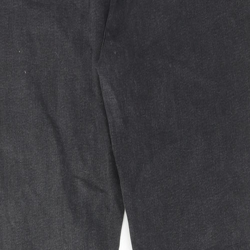 Marks and Spencer Womens Grey Cotton Skinny Jeans Size 18 Slim Zip