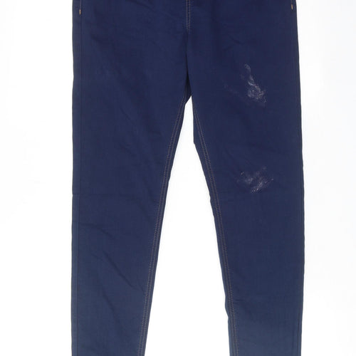 Marks and Spencer Womens Blue Cotton Jegging Jeans Size 12 Regular