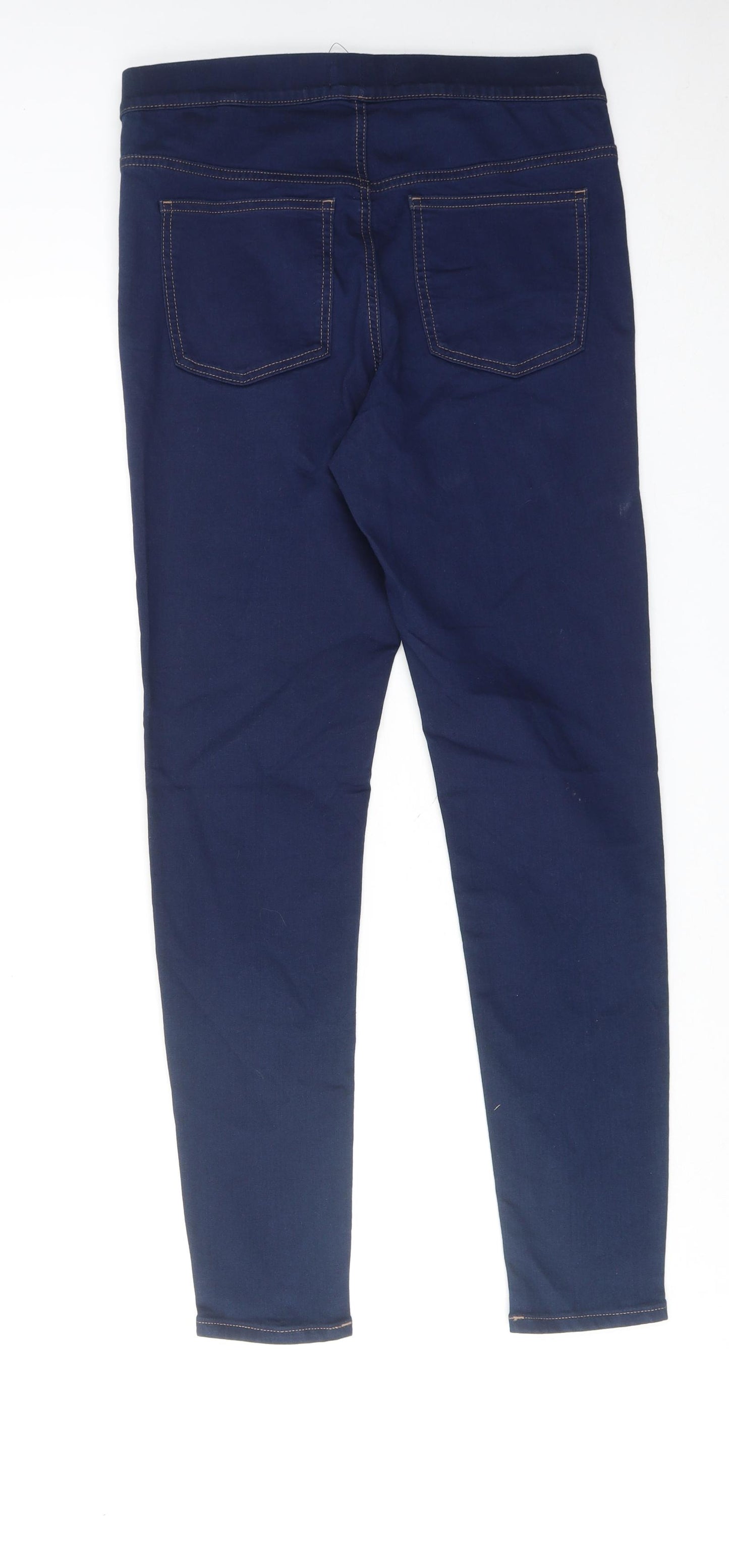 Marks and Spencer Womens Blue Cotton Jegging Jeans Size 12 Regular
