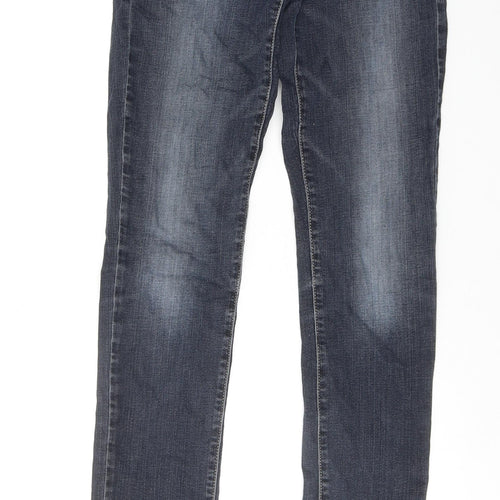 American Eagle Outfitters Womens Blue Cotton Skinny Jeans Size 28 in Regular Zip