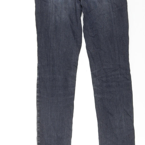 American Eagle Outfitters Womens Blue Cotton Skinny Jeans Size 28 in Regular Zip