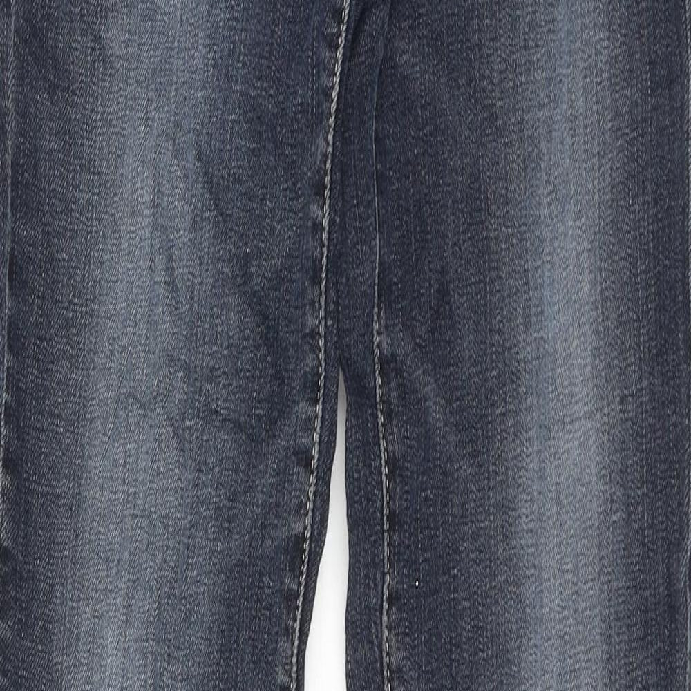 American Eagle Outfitters Womens Blue Cotton Skinny Jeans Size 28 in Regular Zip
