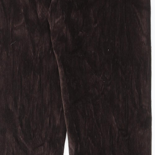 Marks and Spencer Womens Brown Cotton Carrot Leggings Size 12 Regular
