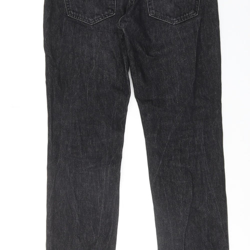 Levi's Mens Black Cotton Straight Jeans Size 32 in L30 in Regular Zip