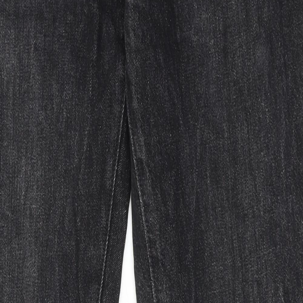 Levi's Mens Black Cotton Straight Jeans Size 32 in L30 in Regular Zip