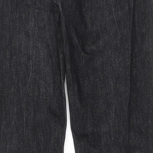 Levi's Mens Black Cotton Straight Jeans Size 32 in L30 in Regular Zip