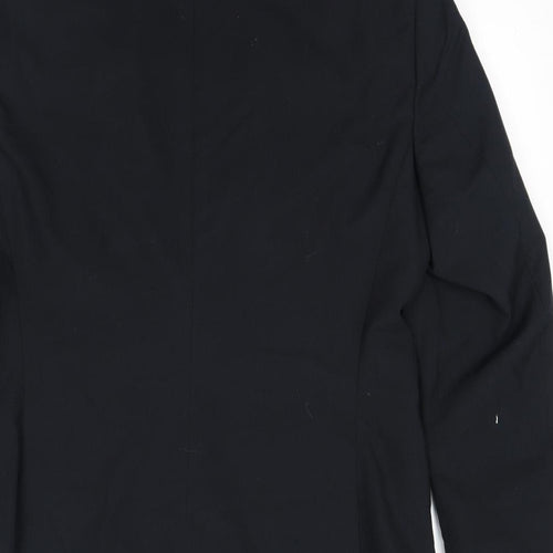 ASOS Mens Black Polyester Jacket Suit Jacket Size 40 Regular