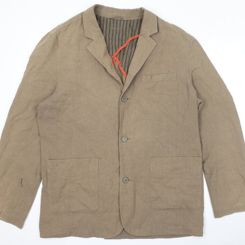 Rohan Mens Beige Jacket Blazer Size 46 Button