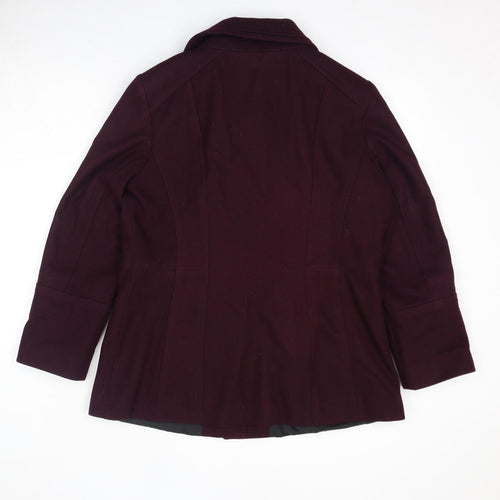 London Fog Womens Red Jacket Size L Button