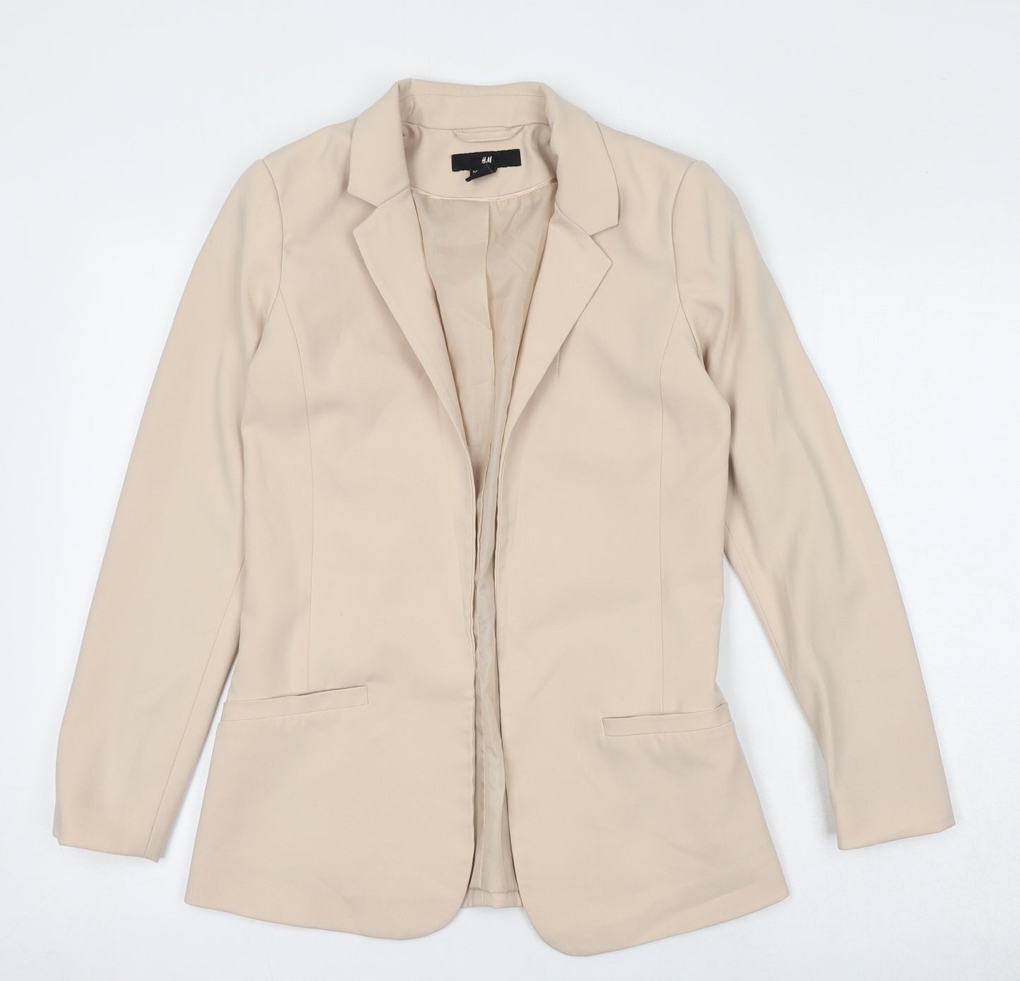 H&M Womens Ivory Jacket Blazer Size S