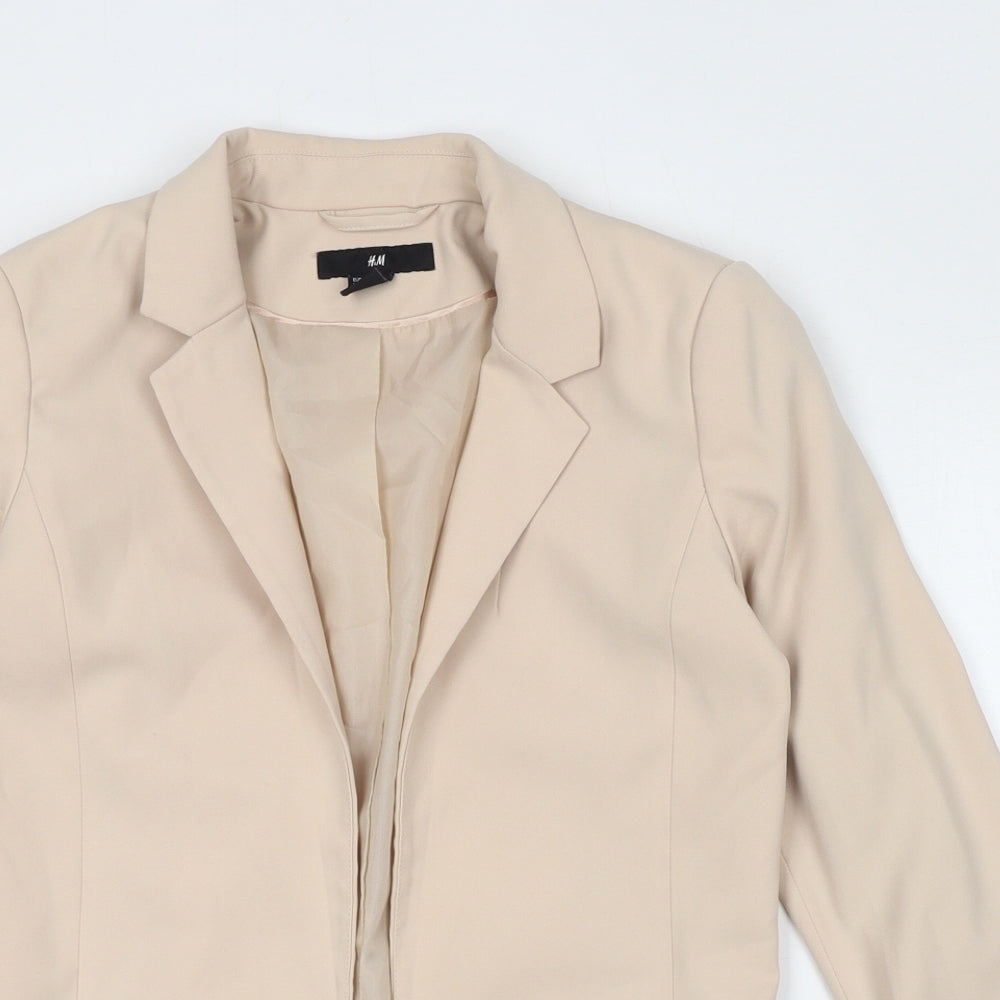H&M Womens Ivory Jacket Blazer Size S