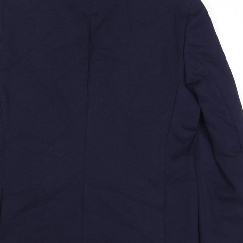 Marks and Spencer Mens Blue Polyamide Jacket Suit Jacket Size 42 Regular