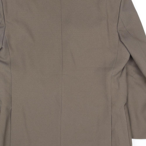 Greenwoods Mens Beige Polyester Jacket Blazer Size 44 Regular