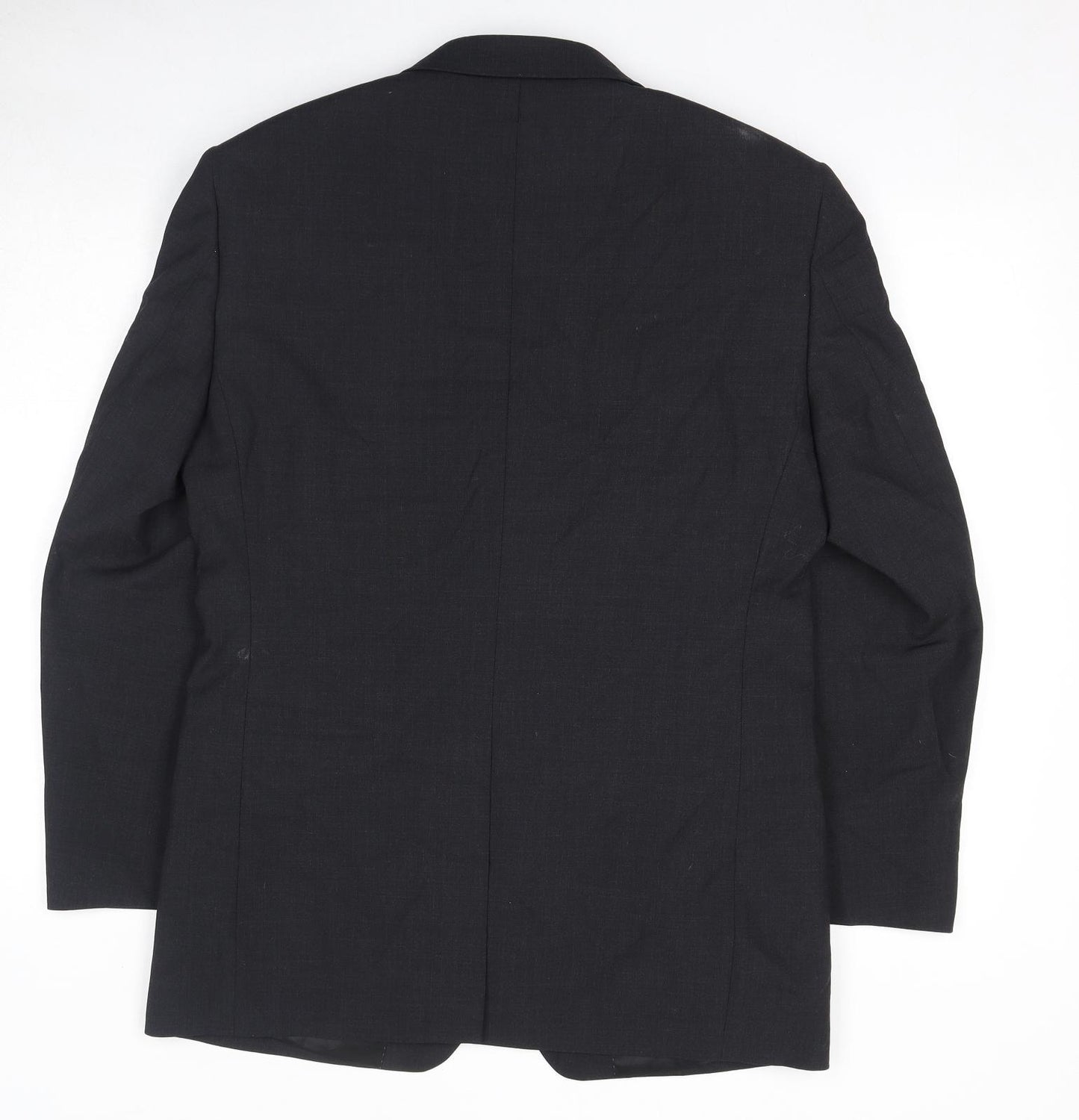 Charlton Gray Mens Black Polyester Jacket Suit Jacket Size 38 Regular