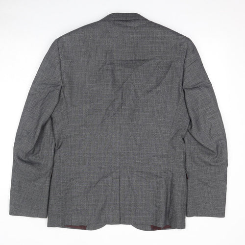 NEXT Mens Grey Polyester Jacket Suit Jacket Size 40 Regular