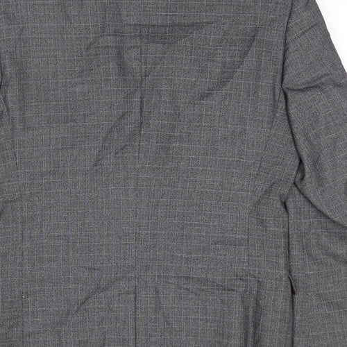 NEXT Mens Grey Polyester Jacket Suit Jacket Size 40 Regular
