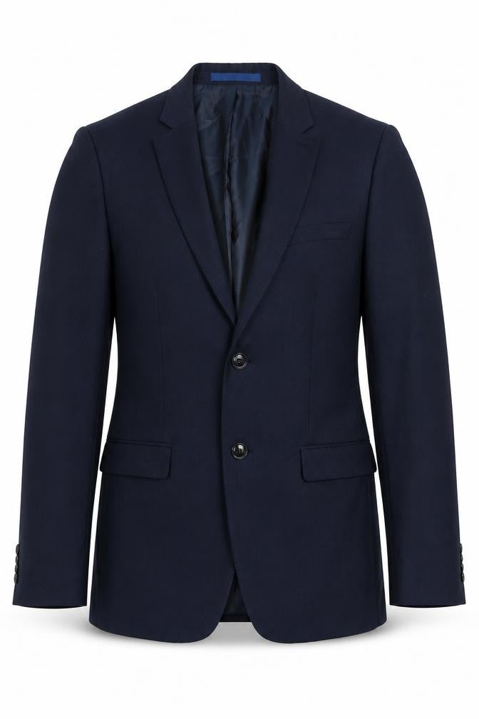 Topman Mens Blue Polyester Jacket Suit Jacket Size 38 Regular