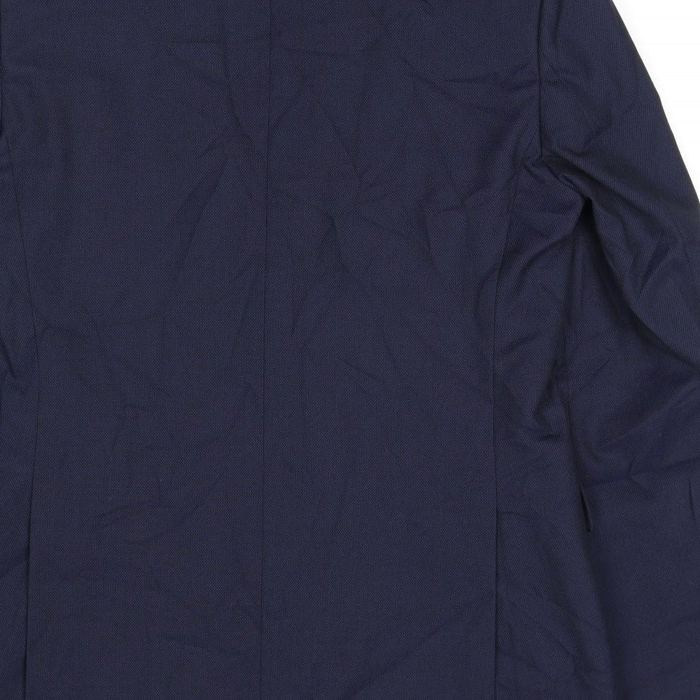 Marks and Spencer Mens Blue Polyester Jacket Suit Jacket Size 40 Regular