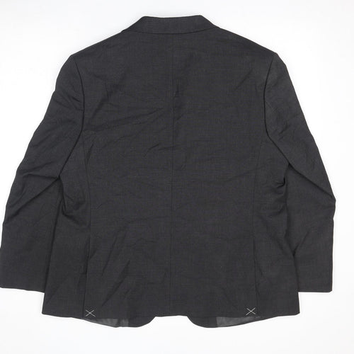 Marks and Spencer Mens Grey Polyester Jacket Suit Jacket Size 48 Regular