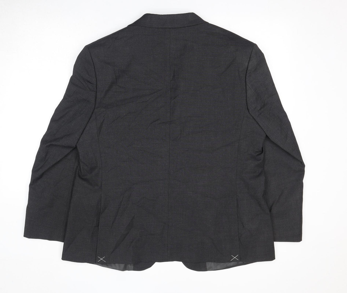 Marks and Spencer Mens Grey Polyester Jacket Suit Jacket Size 48 Regular