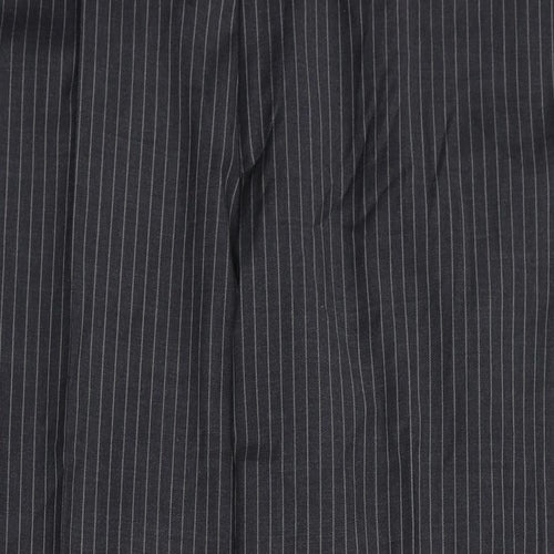 Centaur Mens Grey Striped Wool Dress Pants Trousers Size 44 in L29 in Regular Zip