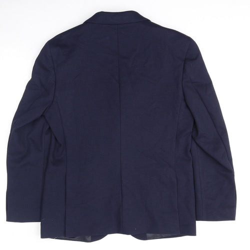 Marks and Spencer Mens Blue Polyamide Jacket Suit Jacket Size 38 Regular