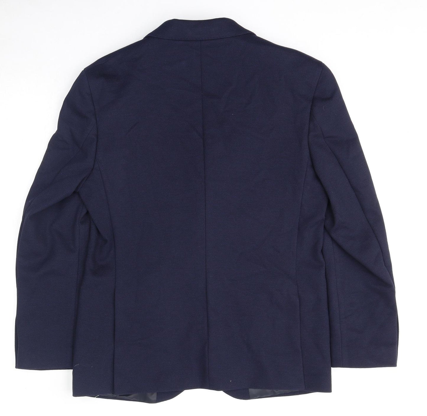 Marks and Spencer Mens Blue Polyamide Jacket Suit Jacket Size 38 Regular