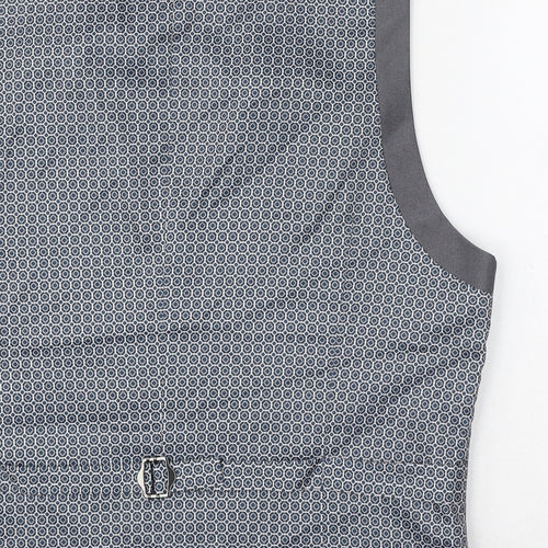 Burton Mens Grey Polyester Jacket Suit Waistcoat Size L Regular