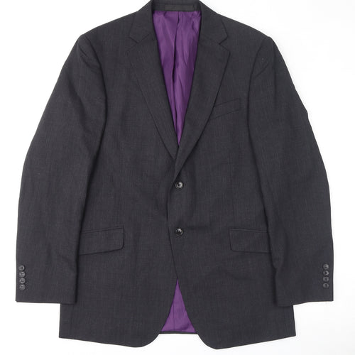 Marks and Spencer Mens Grey Wool Jacket Suit Jacket Size 40 Regular