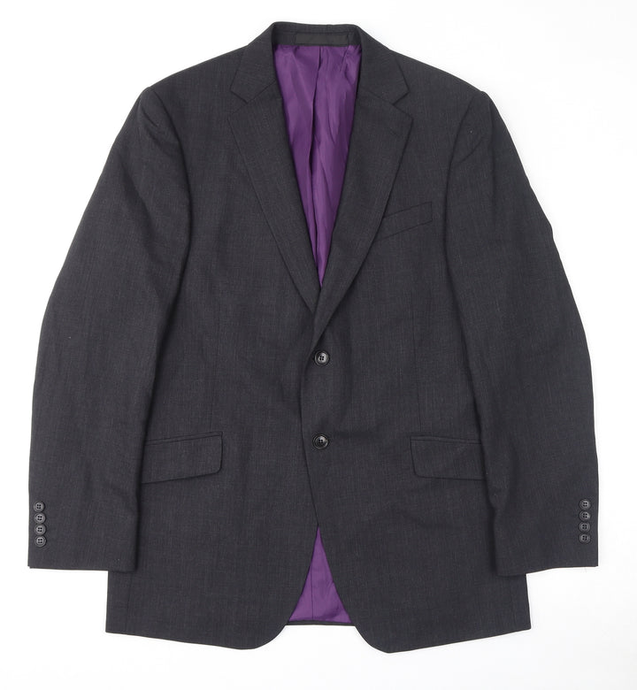 Marks and Spencer Mens Grey Wool Jacket Suit Jacket Size 40 Regular