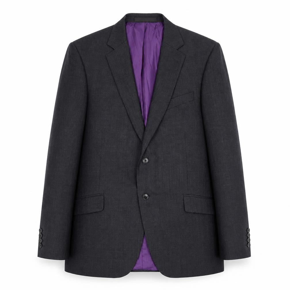 Front view of Marks & Spencer men’s grey wool jacket suit jacket, size 40, regular