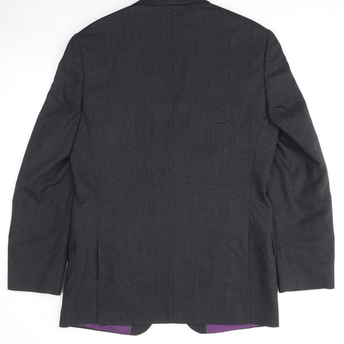 Marks and Spencer Mens Grey Wool Jacket Suit Jacket Size 40 Regular