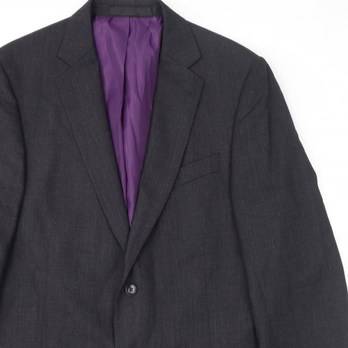 Marks and Spencer Mens Grey Wool Jacket Suit Jacket Size 40 Regular