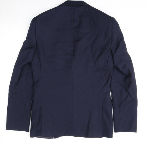 NEXT Mens Blue Wool Jacket Suit Jacket Size 38 Regular