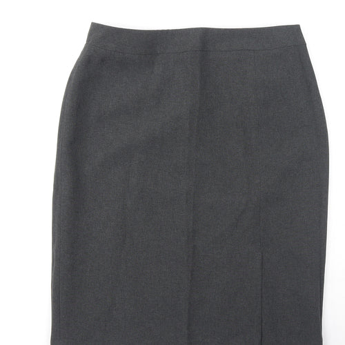 Dorothy Perkins Womens Grey Polyester Bandage Skirt Size 12 Zip