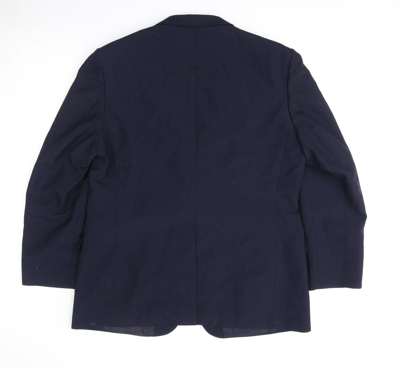 St Michael Mens Blue Polyester Jacket Suit Jacket Size 44 Regular