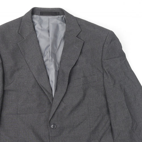 Marks and Spencer Mens Grey Polyester Jacket Suit Jacket Size 42 Regular
