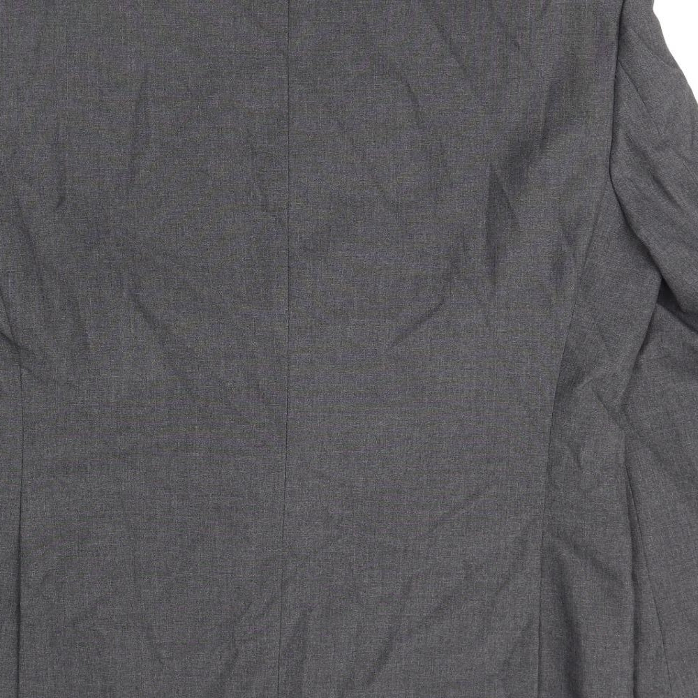 Marks and Spencer Mens Grey Polyester Jacket Suit Jacket Size 42 Regular