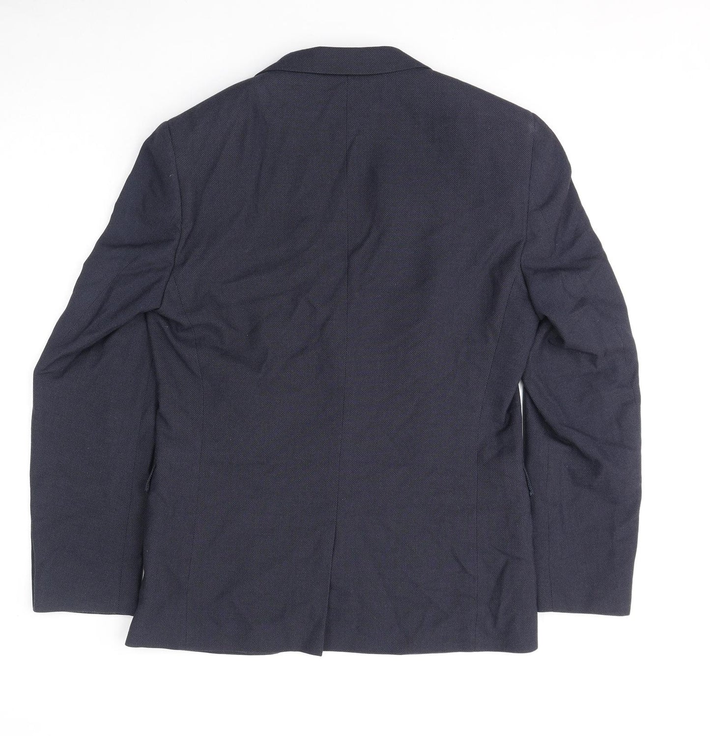 NEXT Mens Blue Polyester Jacket Suit Jacket Size 40 Regular