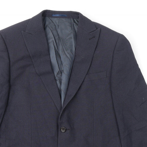 NEXT Mens Blue Polyester Jacket Suit Jacket Size 40 Regular