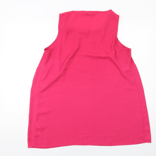 Evans Womens Pink Polyester Basic Tank Size 16 Round Neck
