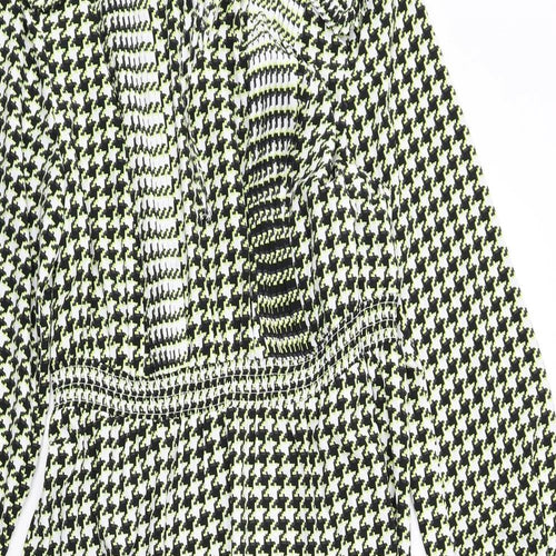 Marks and Spencer Womens Multicoloured Houndstooth Polyester Trapeze & Swing Size 16 Round Neck Pullover